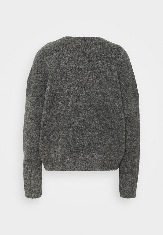 ONLY ONYZOEY CARDIGAN - Cardigan - Dark Grey Melange