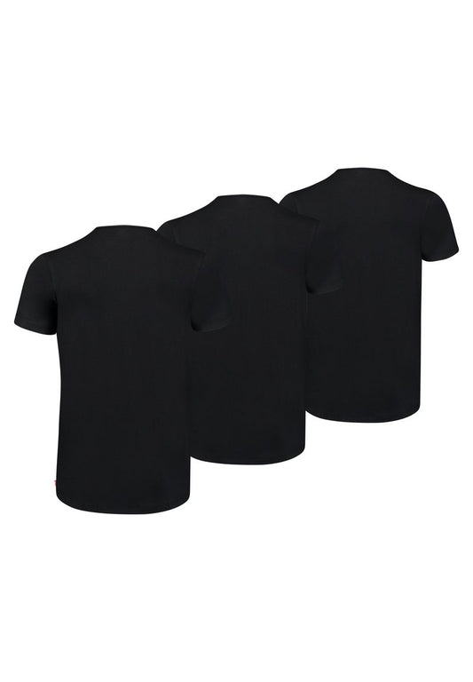 CLASSIC SOLID CREW 3 PACK - Unterhemd/-shirt - Jet Black