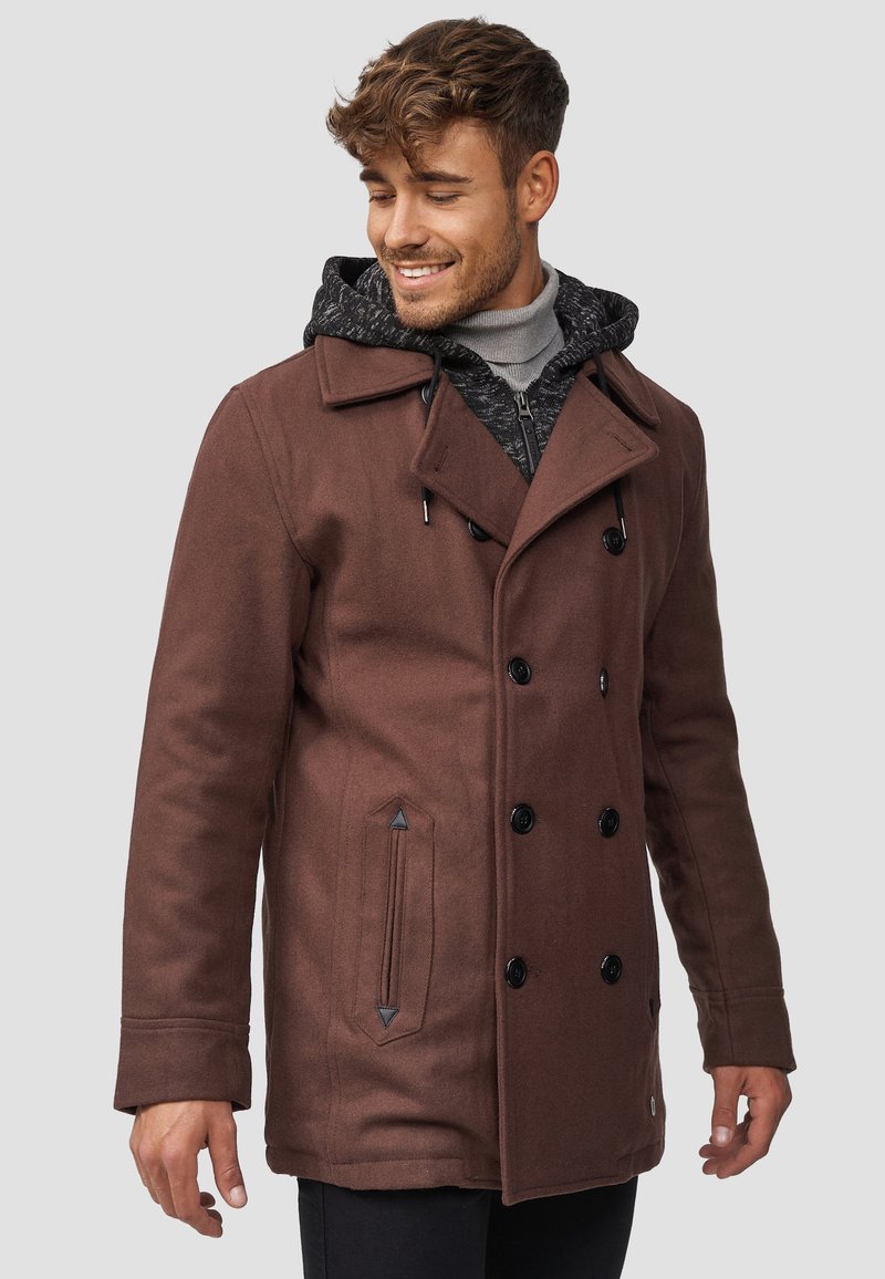 Indicode Jeans Kurzmantel - Brown