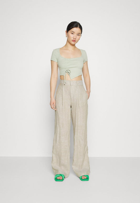 DENISE TROUSERS - Stoffhose - Beige