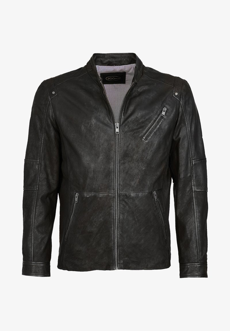 Lederjacke - Cognac
