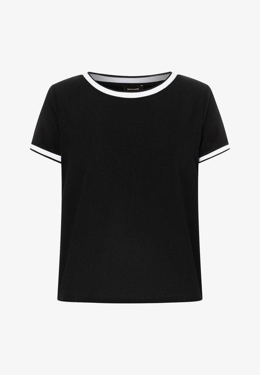 MORE&MORE MIT KONTRASTABSCH - Bluse - Schwarz