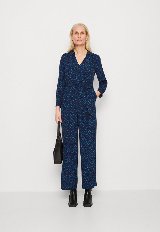 Marks & Spencer TIE NECK - Jumpsuit - Navy Mix