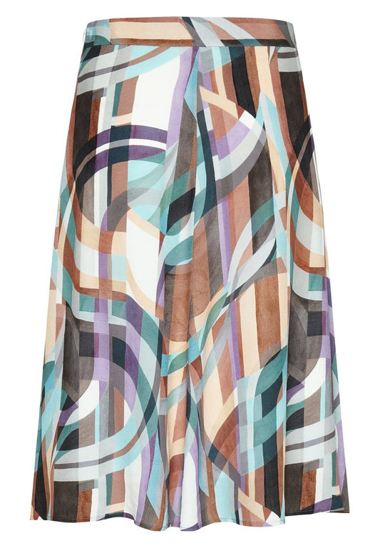 Van Laack RENATE - A-Linien-Rock - Beige Marron