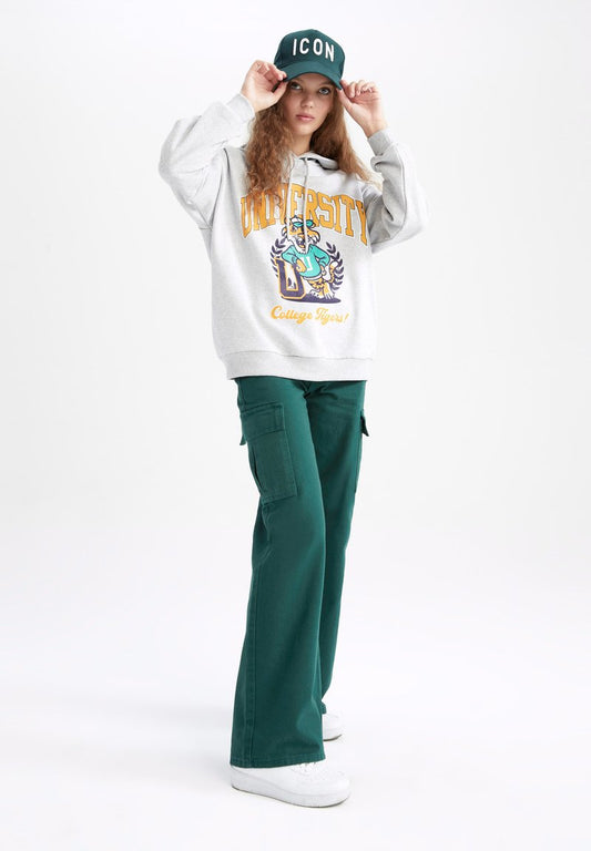 DeFacto WIDELEG - Cargohose - Green