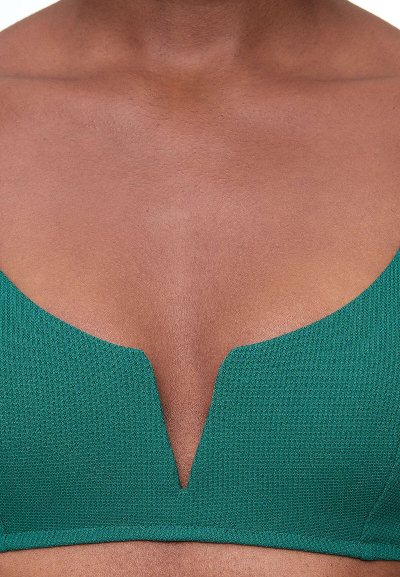 Oysho WITH NOTCH - Bikini-Top - Evergreen