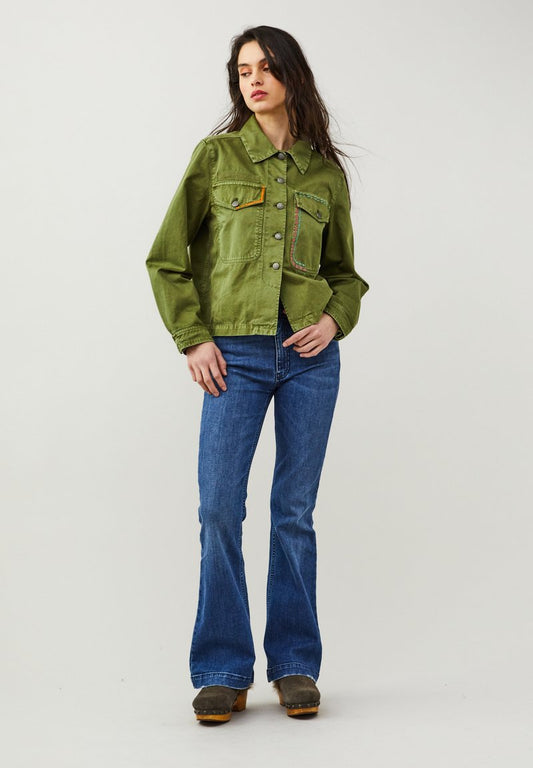 Odd Molly KENNEDY - Jeansjacke - Green Trails