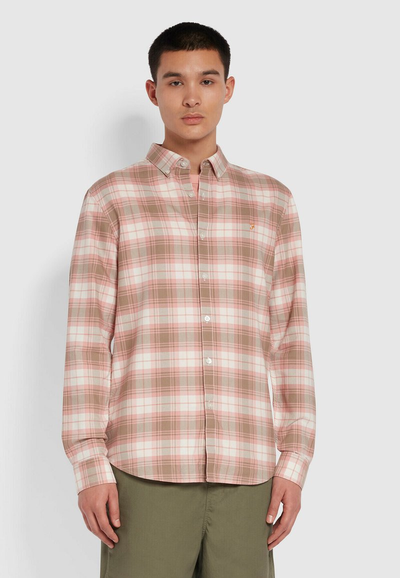 Farah BREWER CHECK LS BD - Hemd - Woodland Pine
