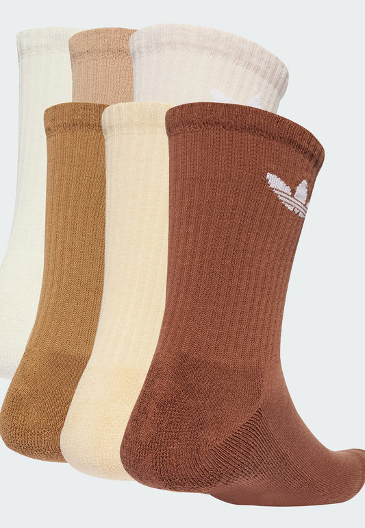 Adidas Originals TR CREW S 6PACK - Socks - Cream White Quartz Sand Strata