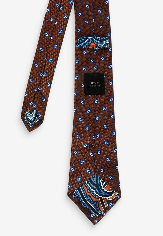 Next PATTERN REGULAR - Krawatte - Rust Brown Paisley