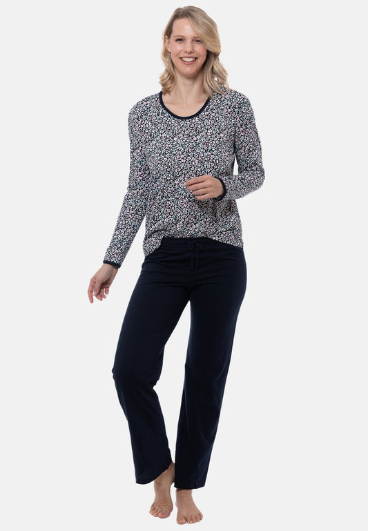 MIX & MATCH LANGARM - Nachtwäsche Shirt - Nightblue