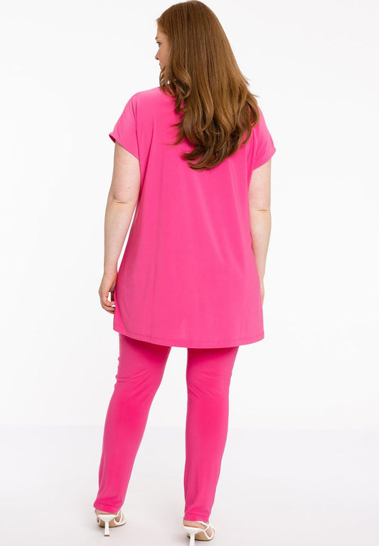WITH AN ELASTIC WAISTBAND - Leggings - Hosen - Pink