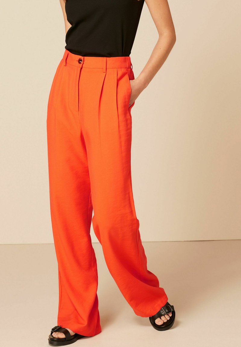 Next TAILORED WIDE LEG - Stoffhose - Orange