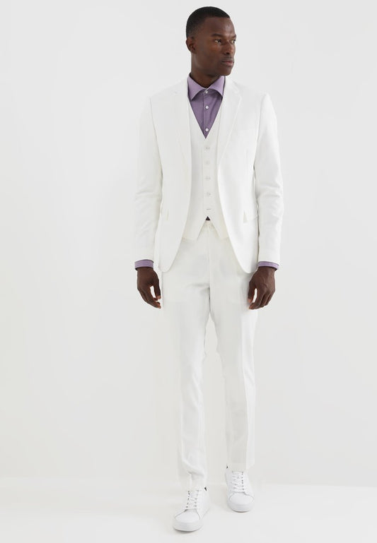 Lindbergh SLIM FIT PLAIN MENS SUIT - Anzug - White