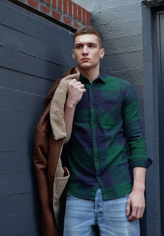 Jack & Jones JOROWEN COMFORT - Hemd - Trekking Green