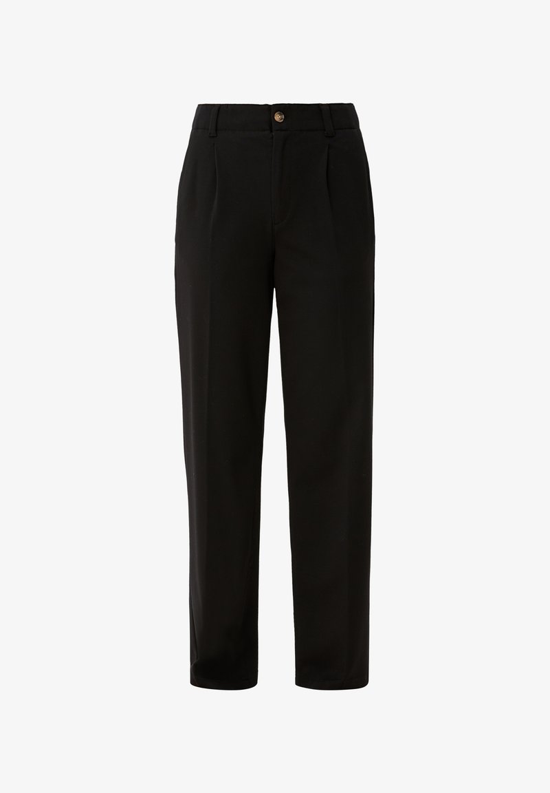 S.Oliver MIT WEITEM BEIN - Stoffhose - Schwarz