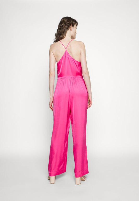 Scotch & Soda SHINY VNECK ALL IN ONE - Jumpsuit - Pink Punch