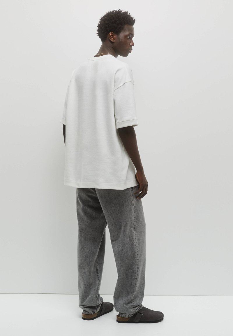 PULL & BEAR PLUSH - T-Shirt Basic - White
