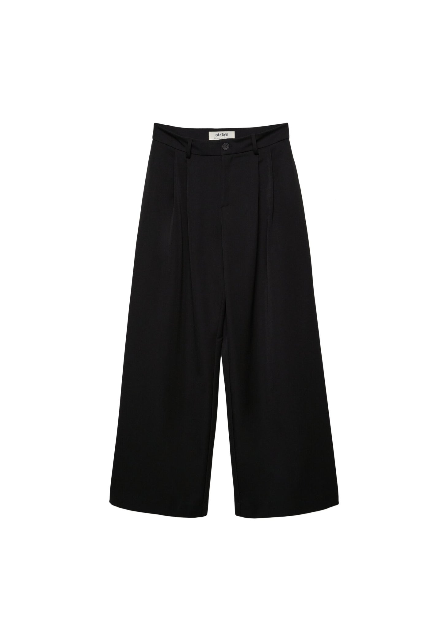 Stradivarius WIDE LEG SMART WITH DARTS - Trousers - Grey