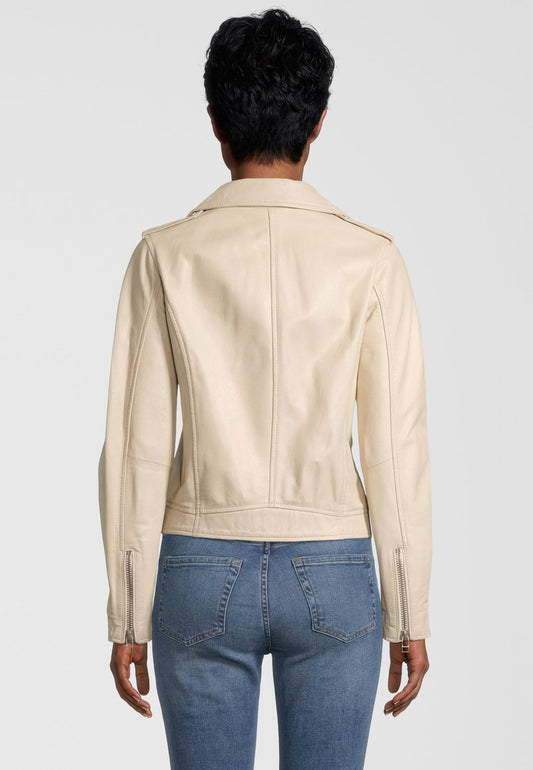 Goosecraft TAYLOR - Lederjacke - White