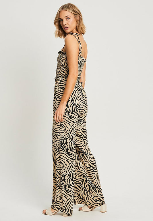 Calli JENNI - Jumpsuit - Beige Tiger