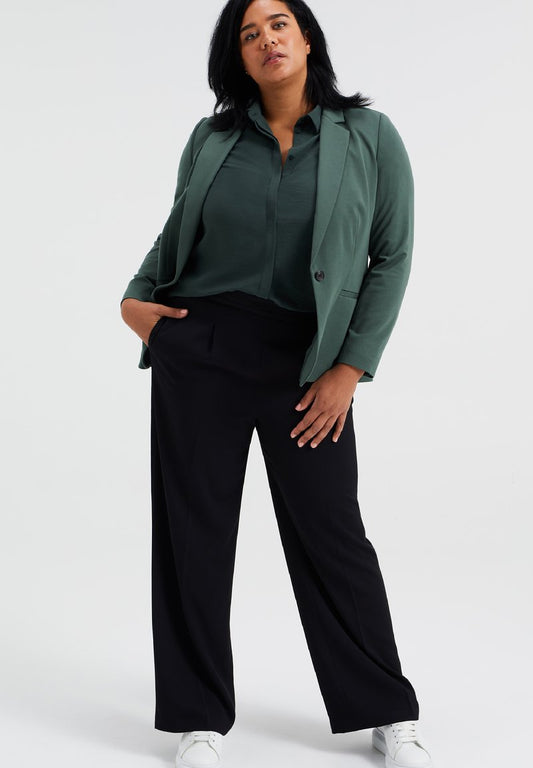 WE FASHION CURVE - Blazer - Green