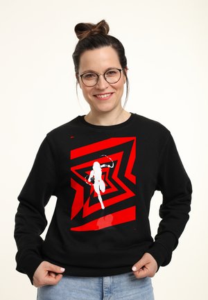 Henry Tiger BLACK WIDOW: MOVIE AVENGERS WIDOW LOGO - Sweatshirt - Black