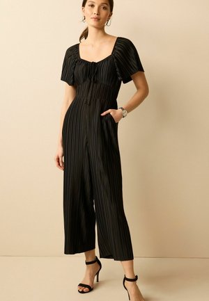Next SHORT SLEEVES PLISSE STANDARD - Jumpsuit - Black