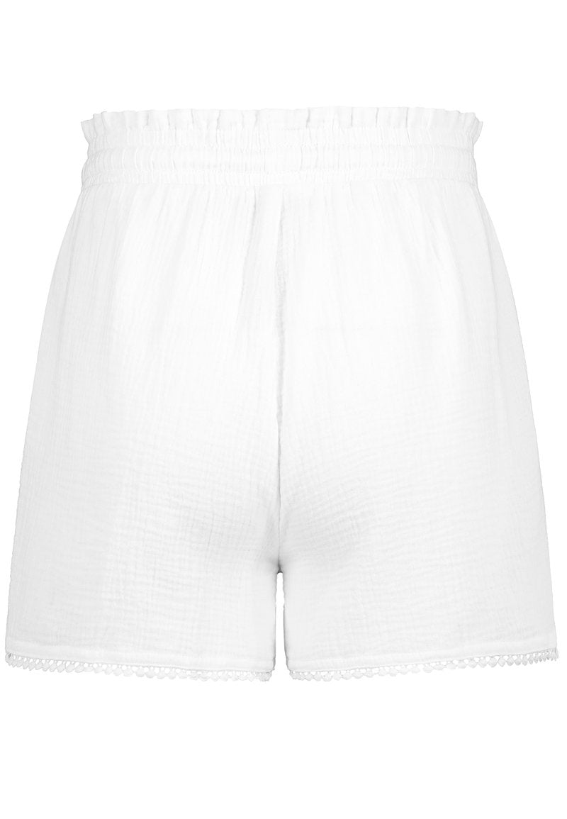 SUBLEVEL MUSSELIN - Shorts - White