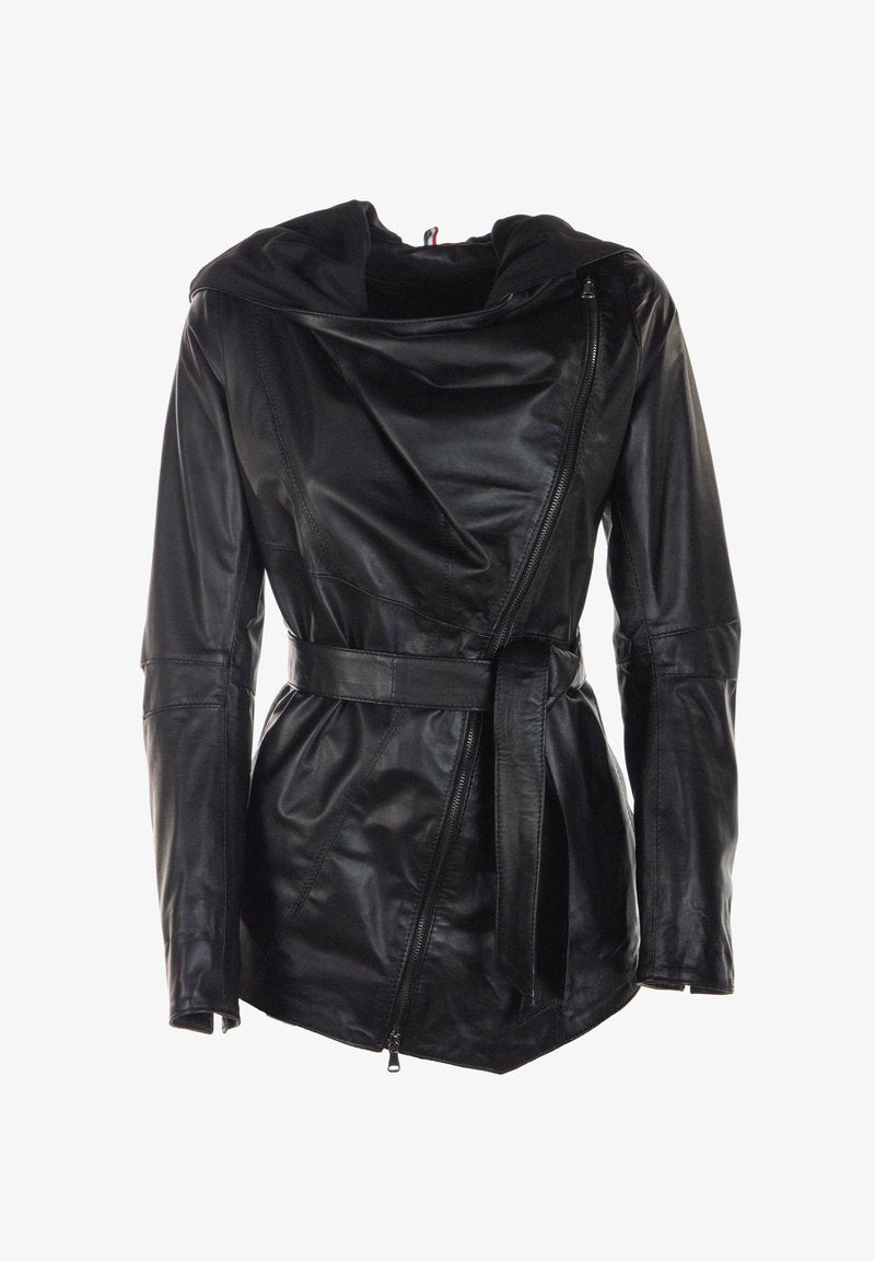 COLIMA - Lederjacke - Black
