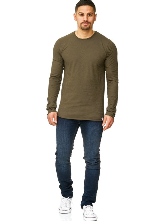 Indicode Jeans LONGSLEEVE WILLBUR - Langarmshirt - Dark Green