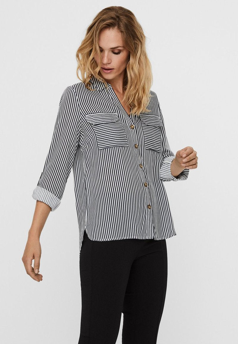 Vero Moda VMBUMPY - Hemdbluse - Snow White