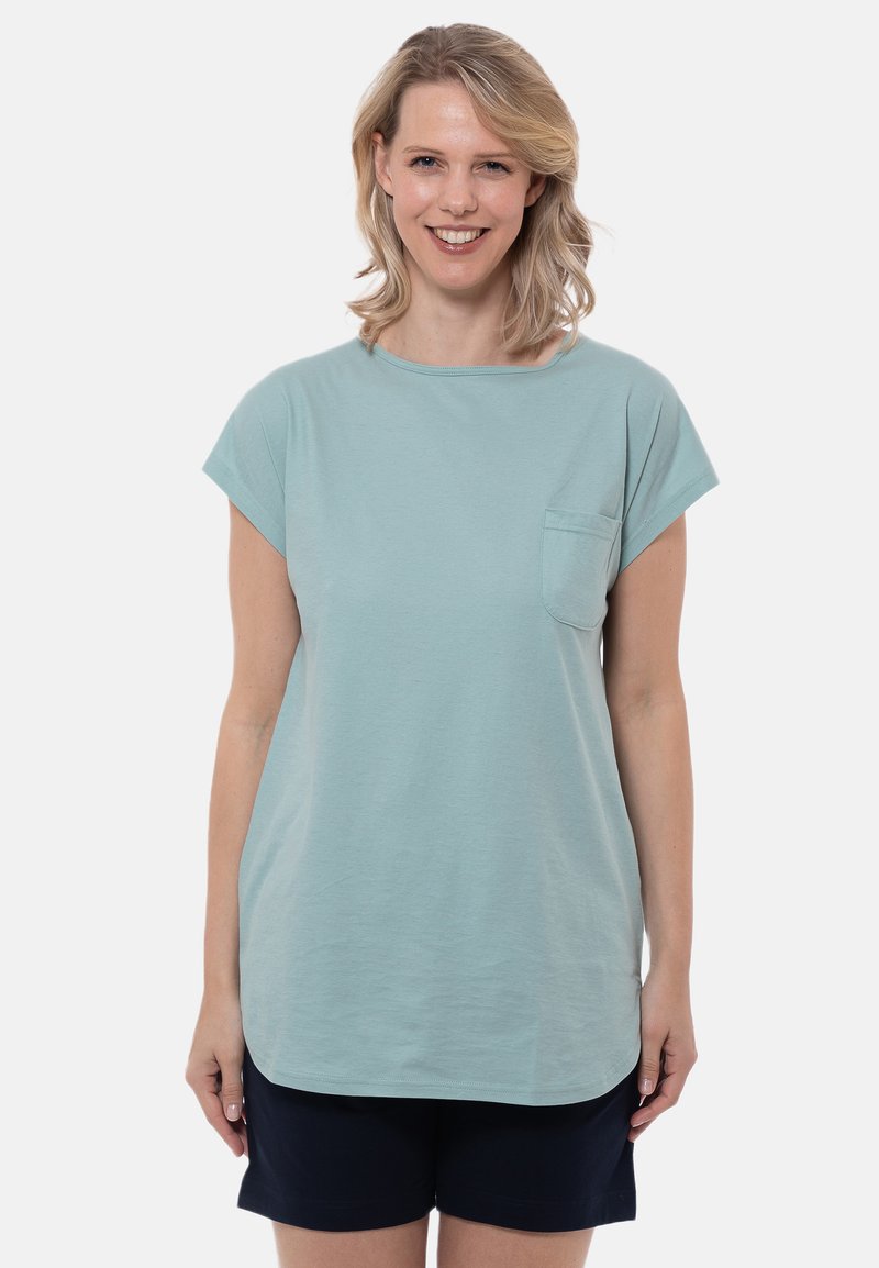 MIX & MATCH KURZARM - Nachtwäsche Shirt - Blue Surf