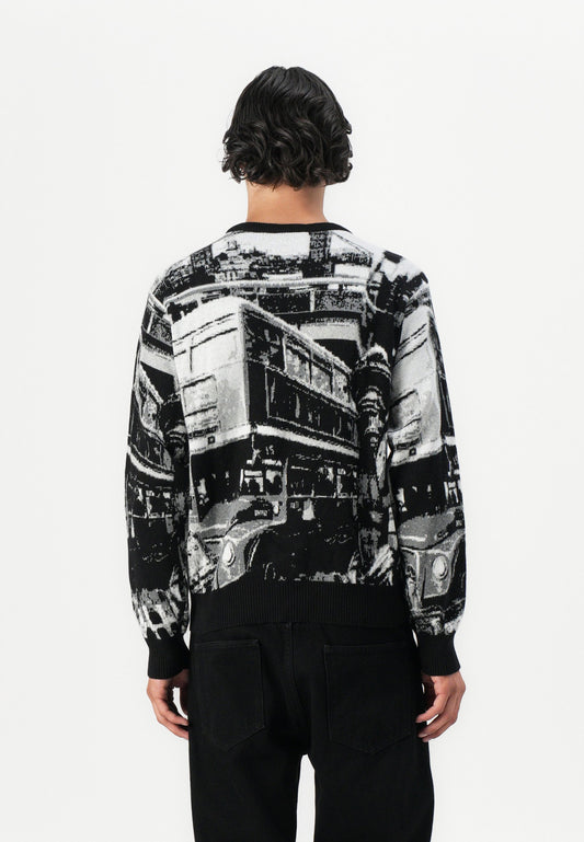 HUF WORLDWIDE COMMUTER SWEATER UNISEX - Jumper - Black