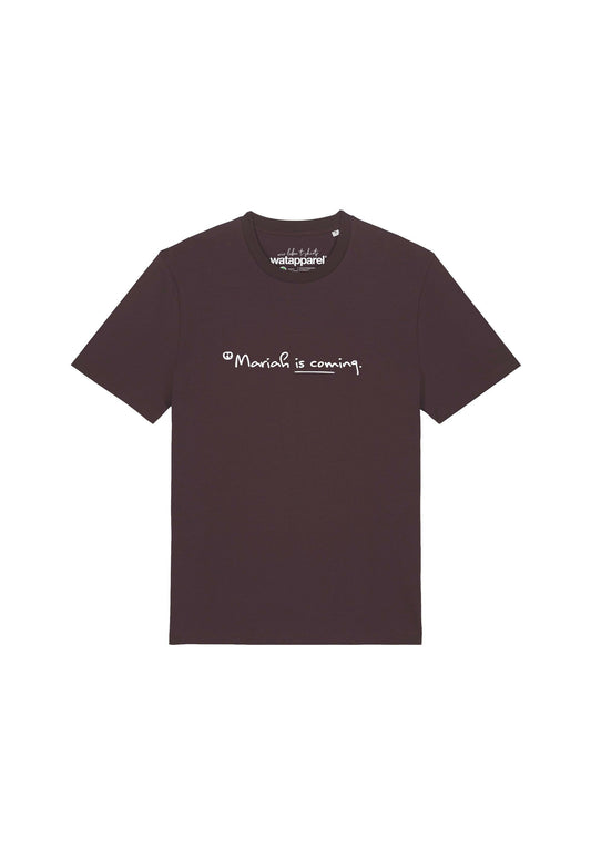 MARIAH IS COMING - Print T-shirt - Red Brown