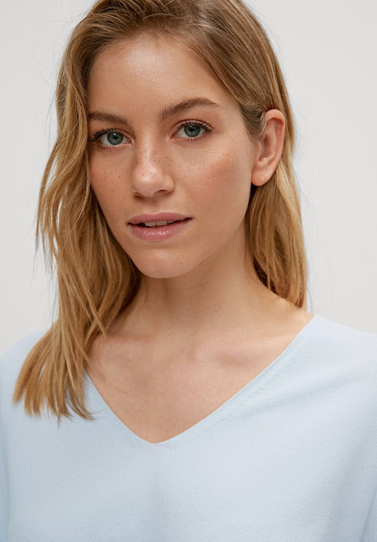 AJOUR DETAIL - Strickpullover - Light Blue