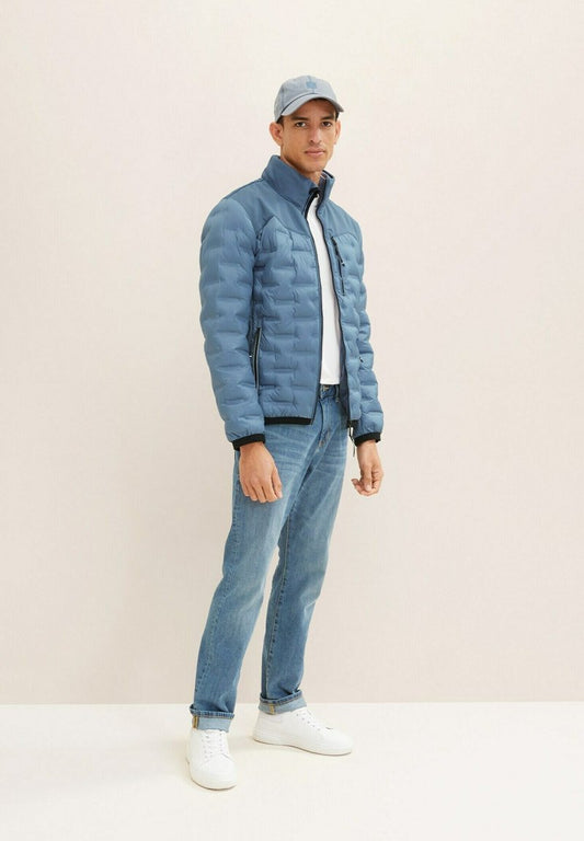 Tom Tailor REGULAR FIT MIT STEPPUNGEN - Übergangsjacke - China Blue