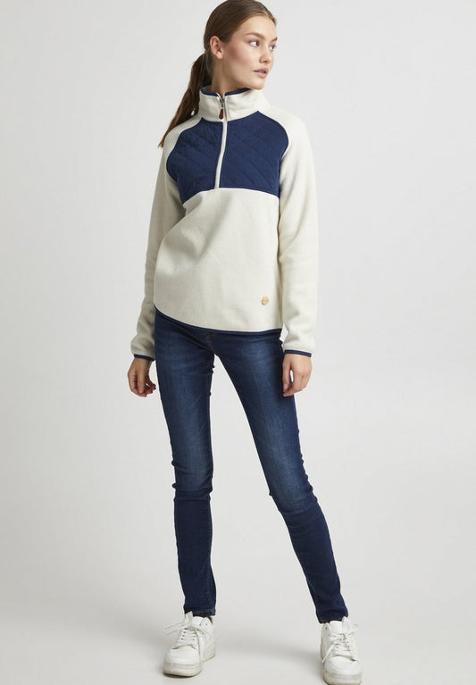 OXMO OXMALITA - Fleecepullover - Oatmeal