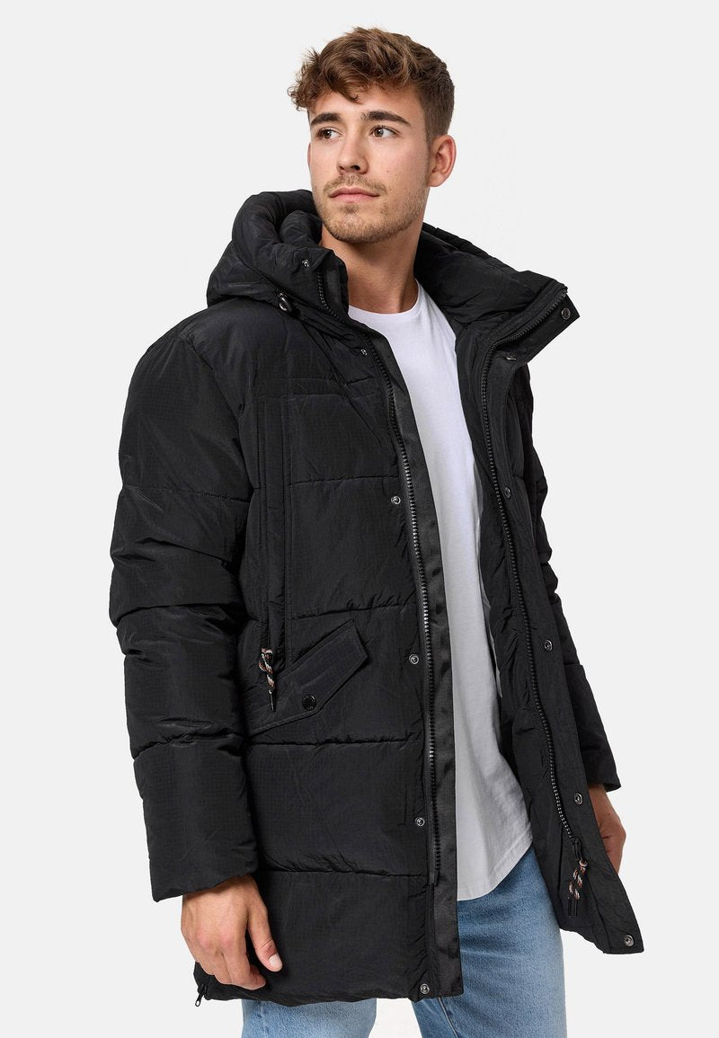 Indicode Jeans KASPER - Wintermantel - Black