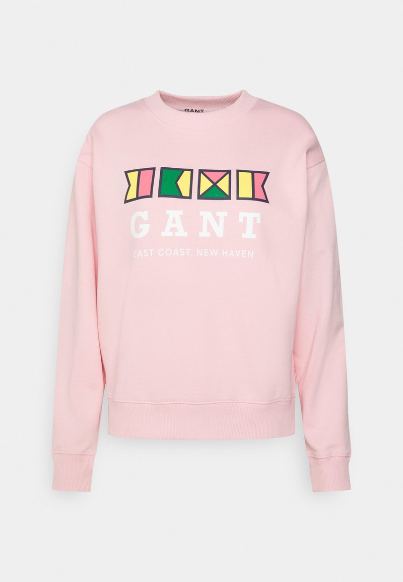 Gant FLAGS C NECK - Sweatshirt - Evening Blue