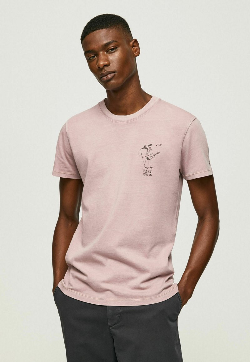 Pepe Jeans BASIC ALFORD - T-Shirt Print - White