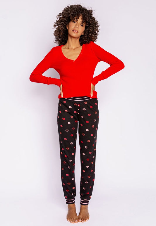 Pj Salvage BE MINE - Nachtwäsche Hose - Schwarz