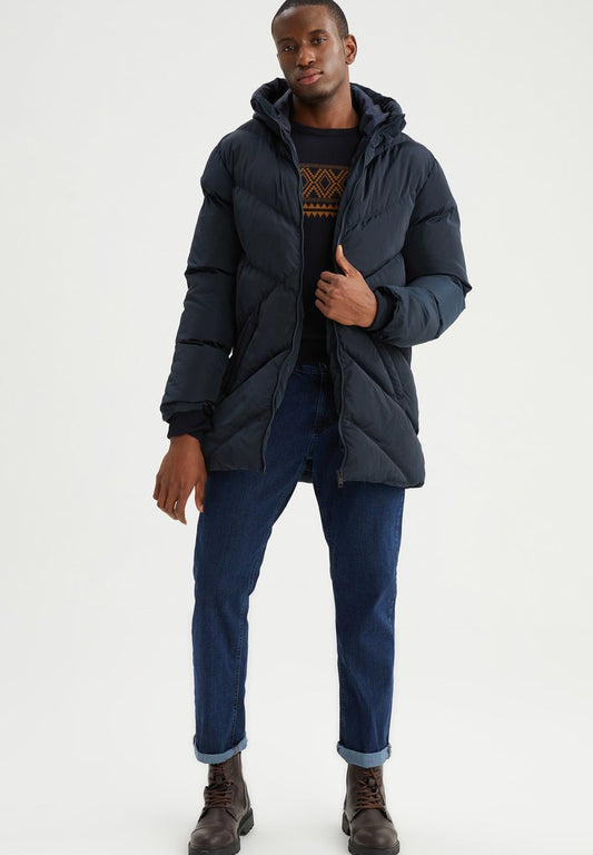 DeFacto REGULAR FIT - Wintermantel - Navy