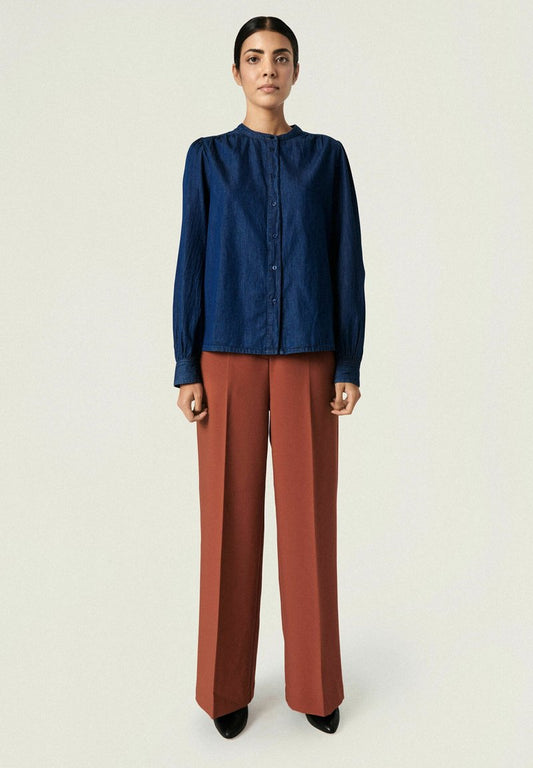Soaked In Luxury SLLYNDA - Hemdbluse - Dark Blue Denim