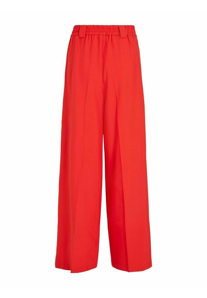 Vila MIT WEITEM BEIN PETITE - Stoffhose - Flame Scarlet
