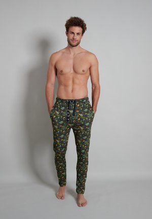 Nachtwäsche Hose - Blau Dunkel Allover