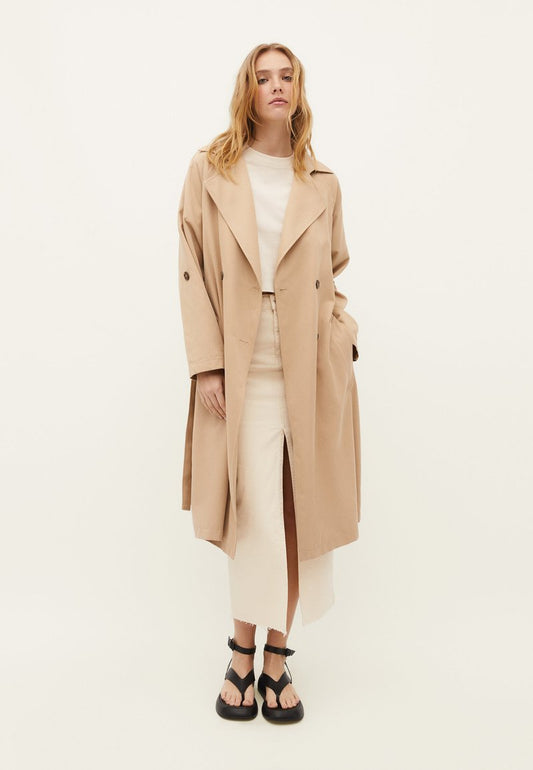 Stradivarius Trenchcoat - Stone