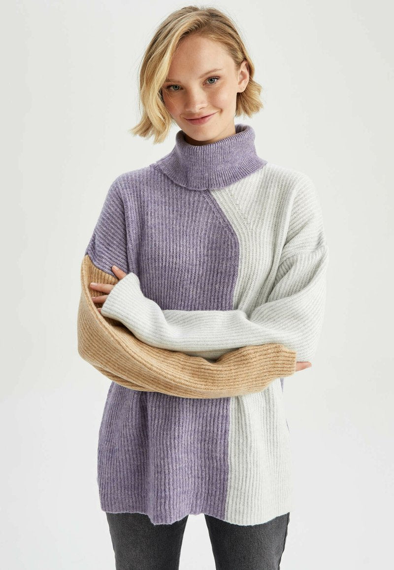 DeFacto OVERSIZE FIT - Strickpullover - Beige