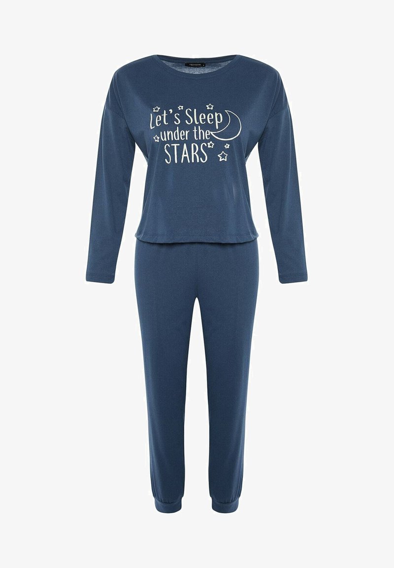 Trendyol SET - Nachtwäsche Set - Blue
