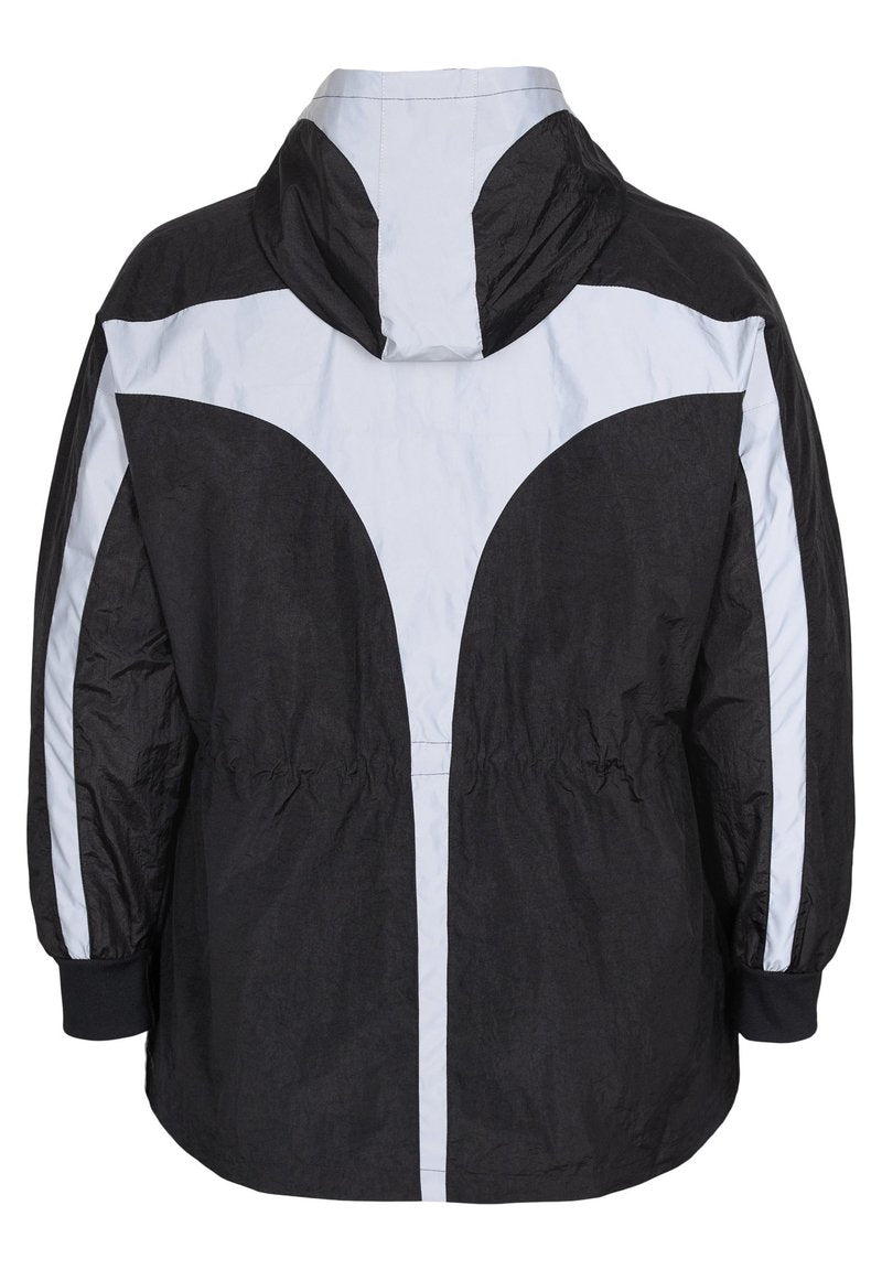 WITH REFLECTIVE DETAILS AND ADJUSTABLE WAIST - Trainingsjacke - Black W Reflex